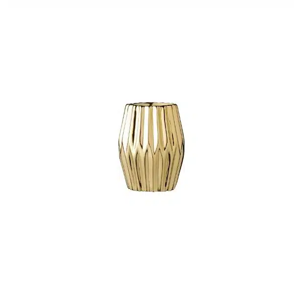 Bloomingville - Vaso dourado - Fluted 1 1 Bloomingville - Vaso dourado - Fluted 1