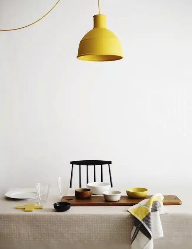 Muuto - Candeeiro - Unfold Yellow 3 Candeiro de Suspensão Unfold Muuto