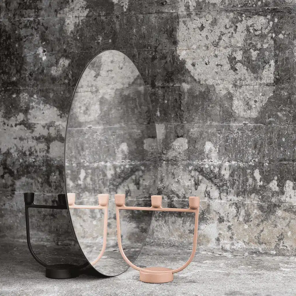 Open Candelabra - Light Terracota 2 Open Candelabra - Muuto