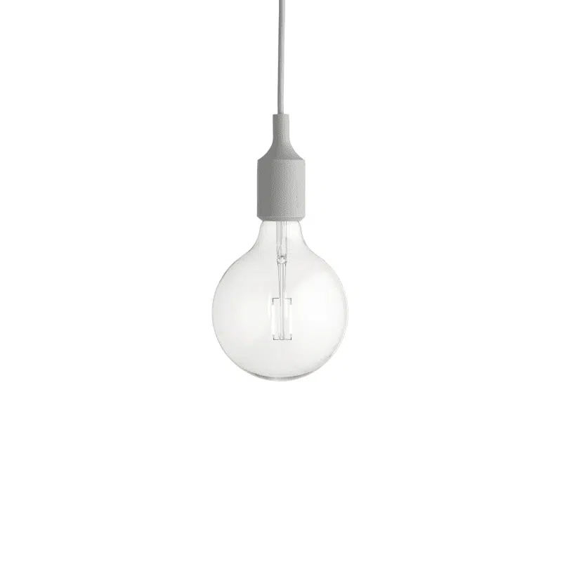 Muuto - Candeeiro de suspensão - E27 Cinza Claro 1 Candeeiro de suspensão E27 Muuto Cinzento Claro