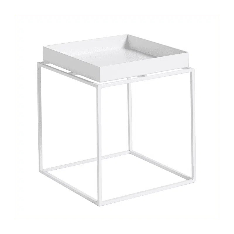 Tray Table Small Square - White 1 Tray Table - Hay