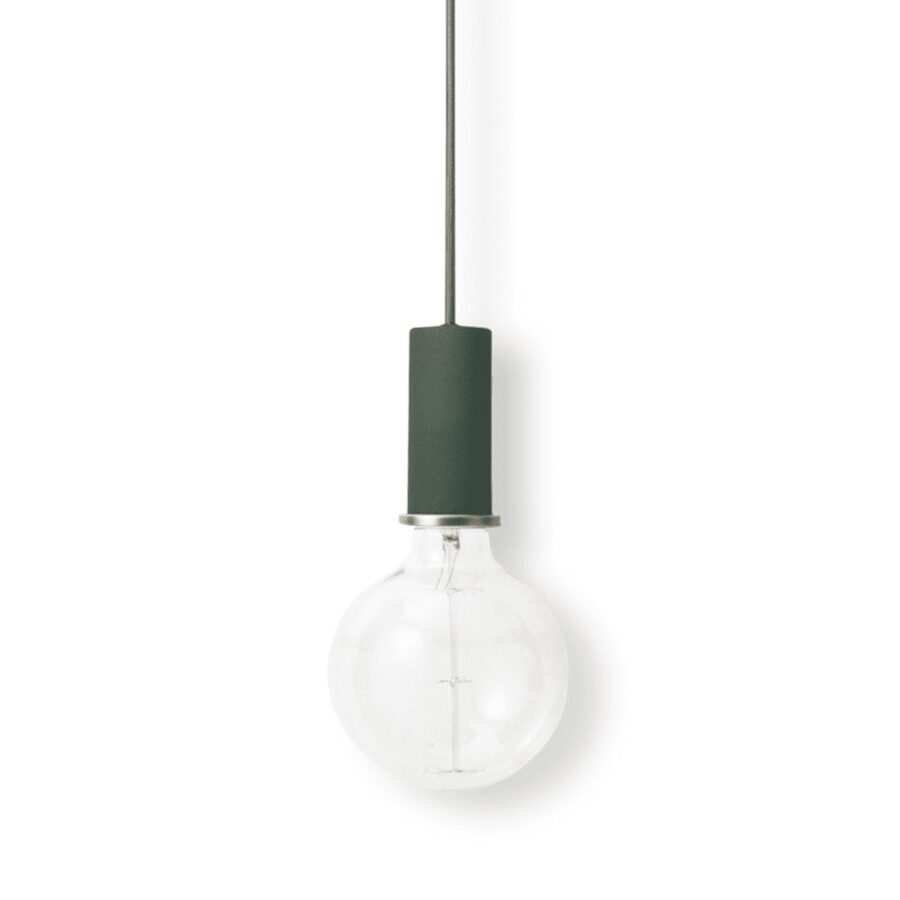 Socket Pendant Low - Dark Green