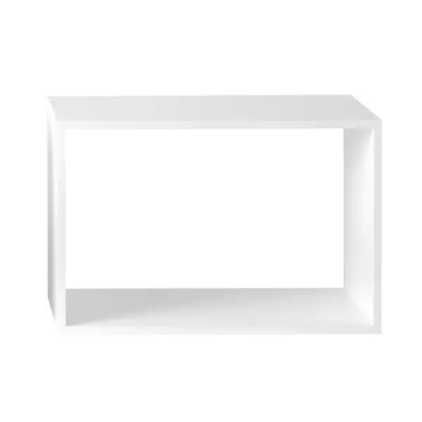 Muuto - Estante Stacked Grande s/ fundo - Branca 1 Muuto - Stacked Storage System - Module Large Open White