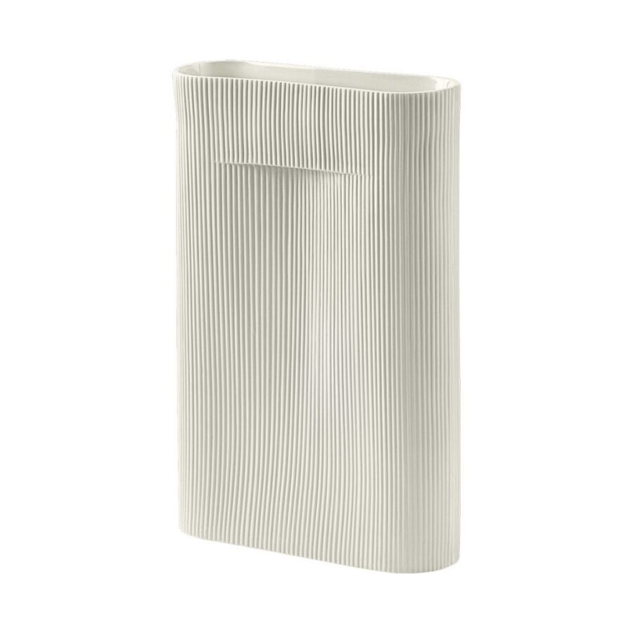 Ridge Vase - Big - Off White