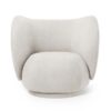 Ferm Living - Cadeirão - Rico Lounge - Bouclé Off White