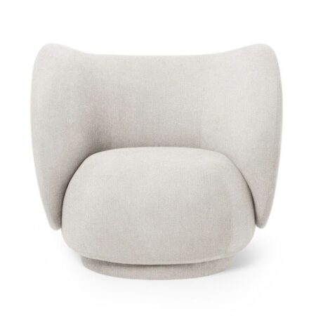 Ferm Living - Cadeirão - Rico Lounge - Bouclé Off White