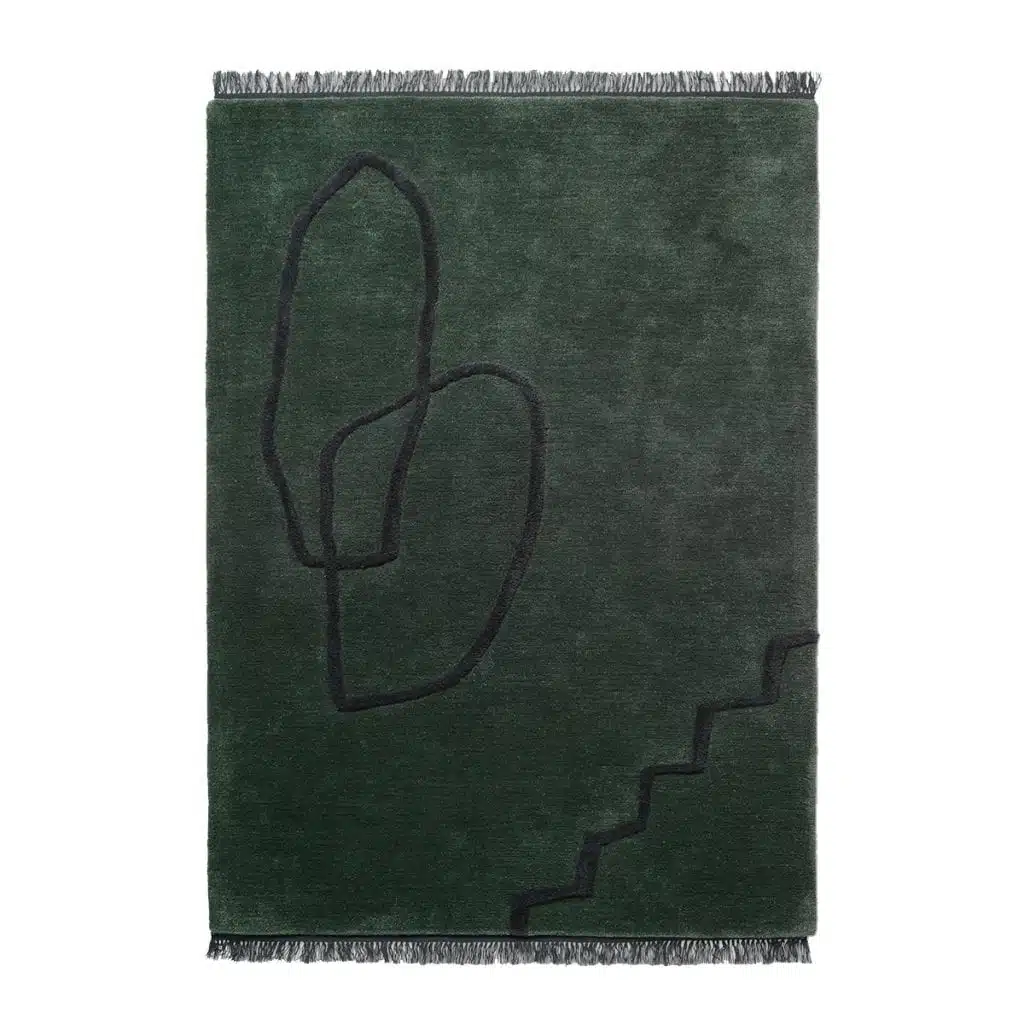Desert Tufted Rug - Dark Green 1 Desert Tufted Rug - Dark Green