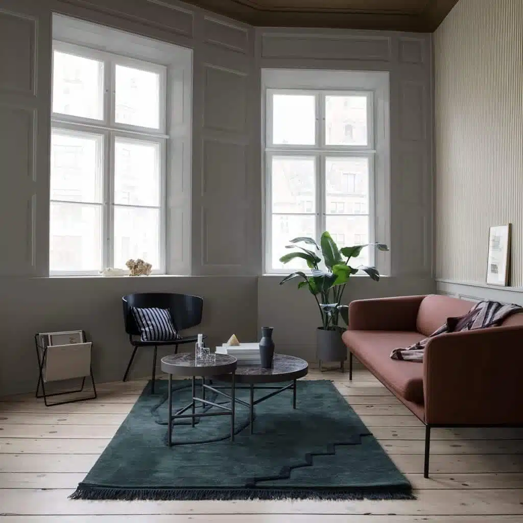 Desert Tufted Rug - Dark Green 2 Desert Tufted Rug - Dark Green - Image 2