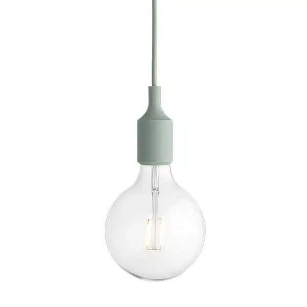 Muuto - Candeeiro de suspensão E27 - Verde Claro 1 Candeeiro de suspensão E27 - Muuto