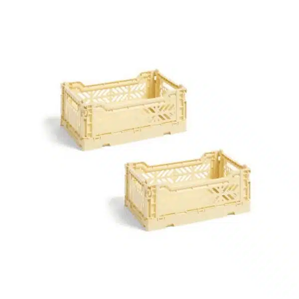 Caixa de arrumação Colour Crate S Light Yellow – Conjunto de 2 1 colour crate light yellow