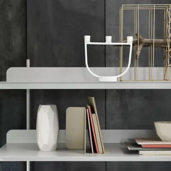Muuto - Suporte para livros - Compile Bookend Green-Beige 3 Compile Bookend Muuto
