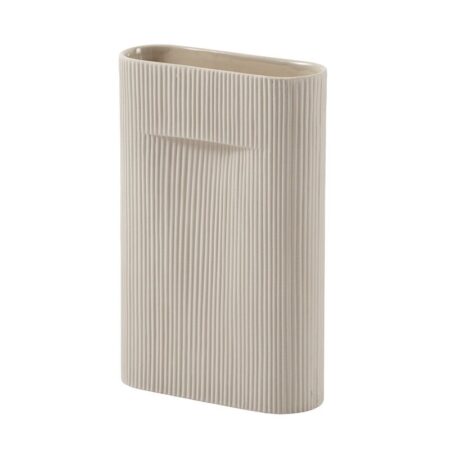 Ridge Vase Medium Beige Muuto