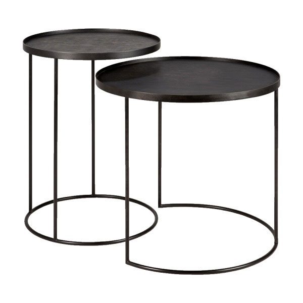 Round tray support table