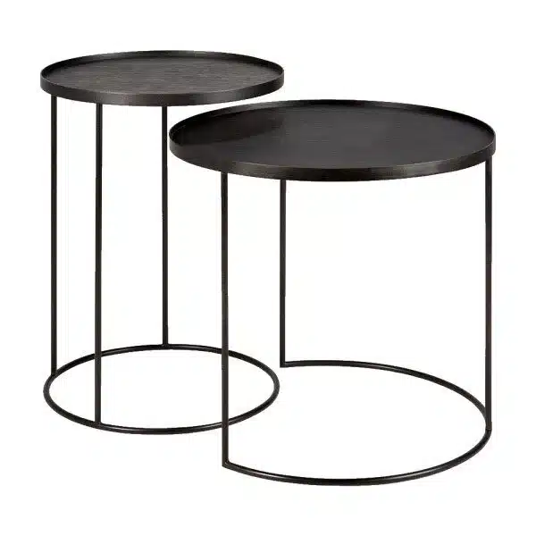 Ethnicraft - Mesas de Apoio - Round Tray 1 Mesa de apoio round tray