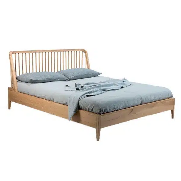 Ethnicraft - Cama de Casal - Oak Spindle 1 Cama Oak Spindle