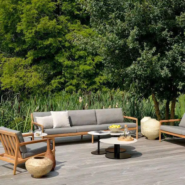 Ethnicraft - Sofá Exterior - Teak Jack 2 Teak Jack outdoor sofa - mocha ethnicraft