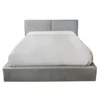 Cama personalizada Casas Com Design 1300 fabric Fox Light Grey c estrado elevatório