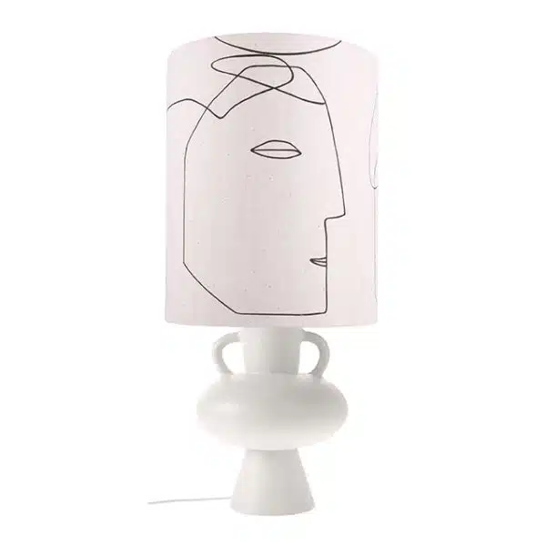 HK Living - Candeeiro de mesa - Printed Faces 2 Candeeiro Printed Faces HK Living