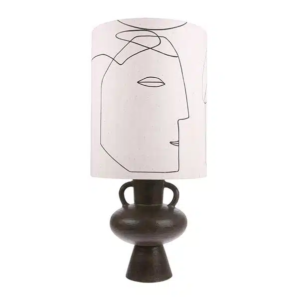HK Living - Candeeiro de mesa - Printed Faces 1 Candeeiro de mesa Printed Faces HK Living