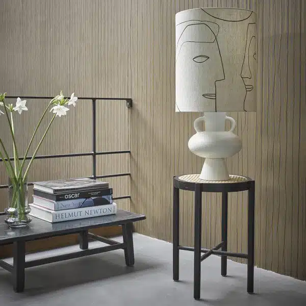 HK Living - Candeeiro de mesa - Printed Faces 4 Candeeiro de mesa Printed Faces