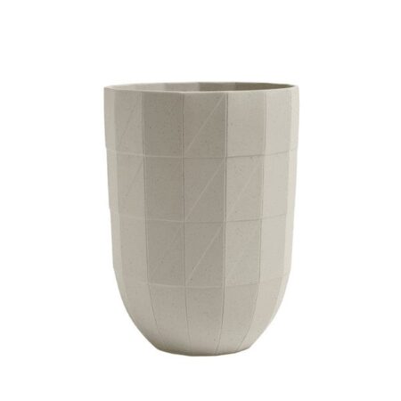 PAPER PORCELAIN VASE LIGHT GREY