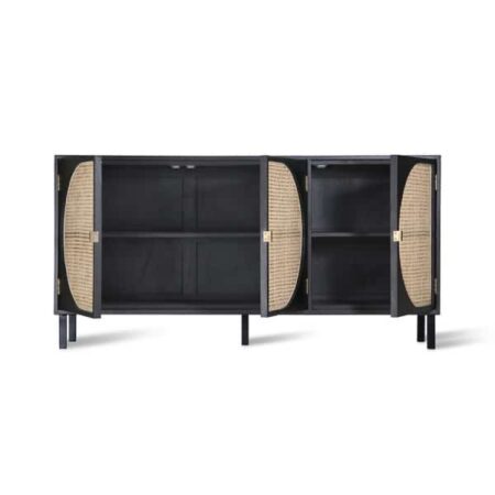 HK Living - Aparador - Webbing Dressoir Black