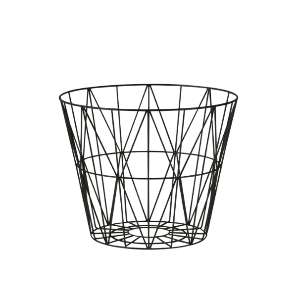 Wire Basket Small Black Ferm Living
