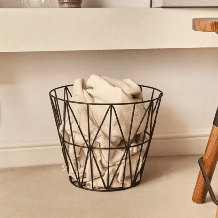 Wire Basket Small Black Ferm Living