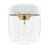 Candeeiro Acorn White Brass