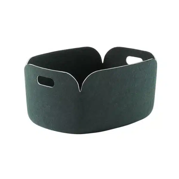 Muuto - Cesto Restore - Dark Green 1 Cesto Restore Basket Dark Green