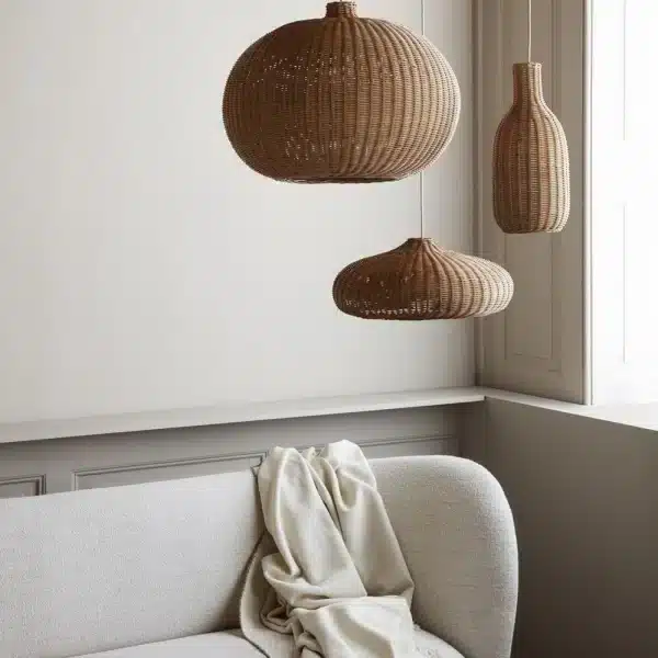 Ferm Living - Lamp - Braided Lampshade Disc
