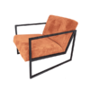 Vikko Chair With Arms Innovation Living fabric 595 Corduroy Burnt Orange