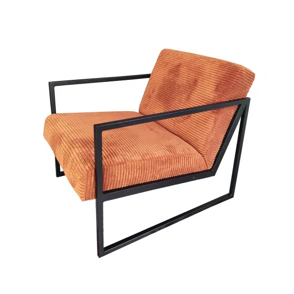 Innovation Living - Cadeirão - Vikko 1 Vikko Chair With Arms Innovation Living fabric 595 Corduroy Burnt Orange