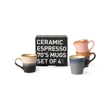 70S CERAMICS ESPRESSO MUGS, POLARIS