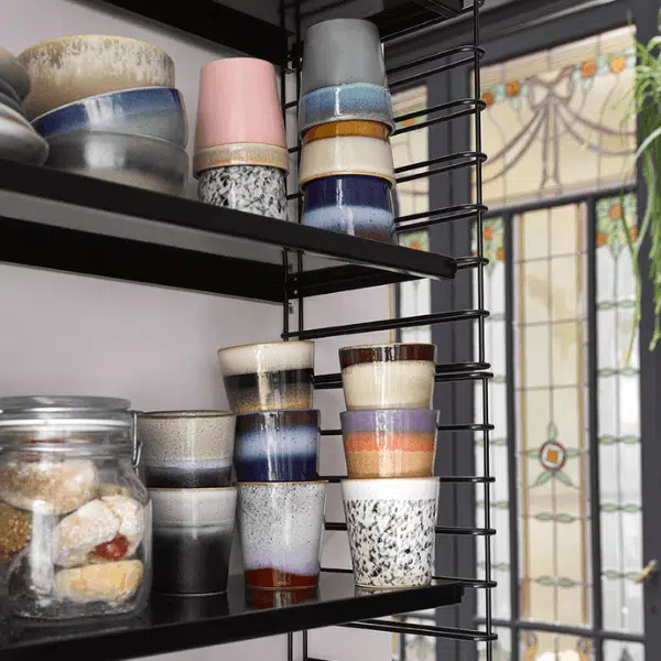 HK Living - 70s Ceramics - Capuccino Mugs Meteor 3 70S CERAMICS ESPRESSO MUGS POLARIS HK LIVING
