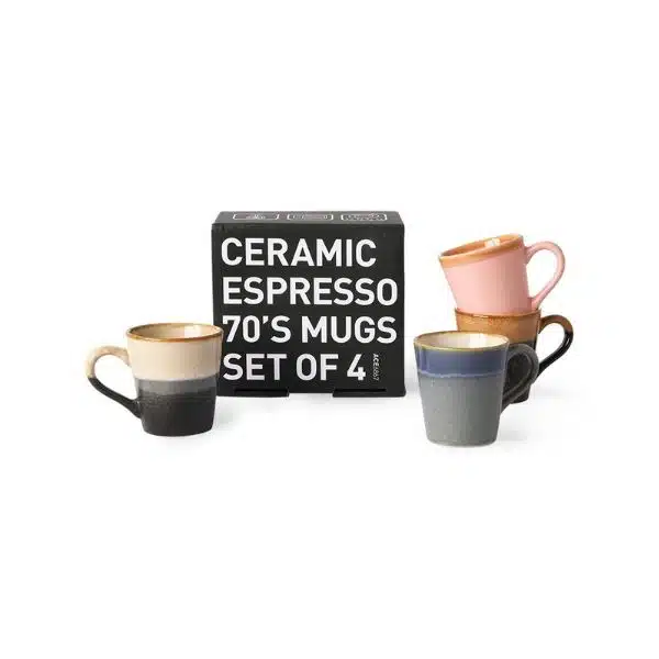 HK Living - Chávenas - 70s Ceramics Espresso Mugs Polaris 2 70S CERAMICS ESPRESSO MUGS, POLARIS