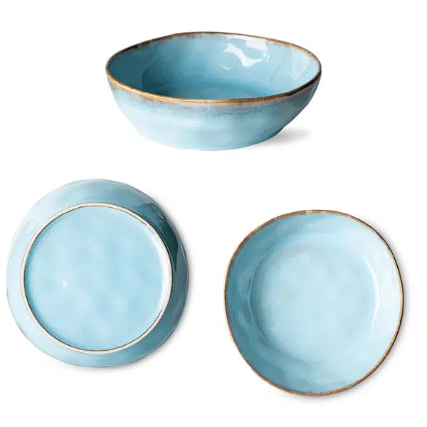 HK Living - Taças - 70s Ceramics Pasta Bowls Lagune 2 70S CERAMICS PASTA BOWLS, LAGUNE