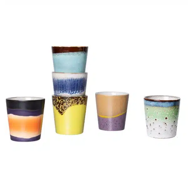 HK Living - Chávenas - 70s Ceramics Coffee Mugs Pluto 4 70S CERAMICS COFFEE MUGS, PLUTO