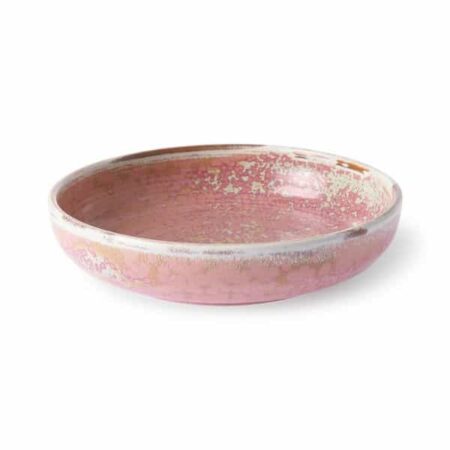 CHEF CERAMICS DEEP PLATE RUSTIC PINK