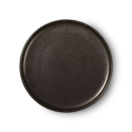 CHEF CERAMICS DINNER PLATE RUSTIC BLACK