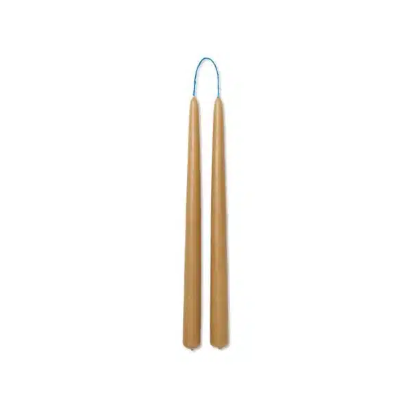 Ferm Living - 2 Velas - Dipped Straw 1 Ferm Living - 2 Velas - Dipped Straw