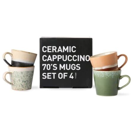 70S CERAMICS CAPPUCCINO MUGS, VIRGO