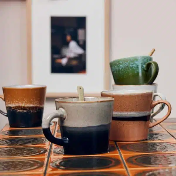 HK Living - 70s Ceramics - Cappuccino Mugs Virgo 3 HK Living - 70s Ceramics - Cappuccino Mugs Virgo - Image 3