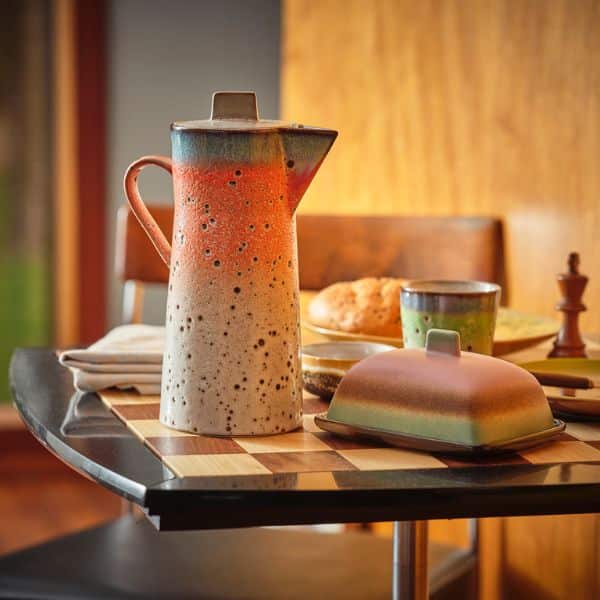 HK Living - 70s Ceramics - Coffee Pot Asteroids