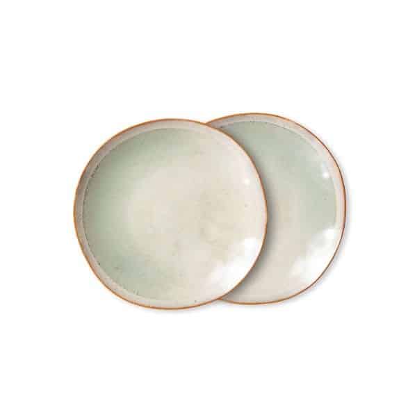 HK Living - 70s Ceramics - Side Plates Mist