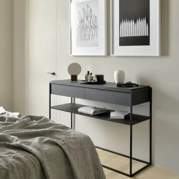 Ethnicraft - Consola - Monolit 6 Ethnicraft Monolit console Oak Black