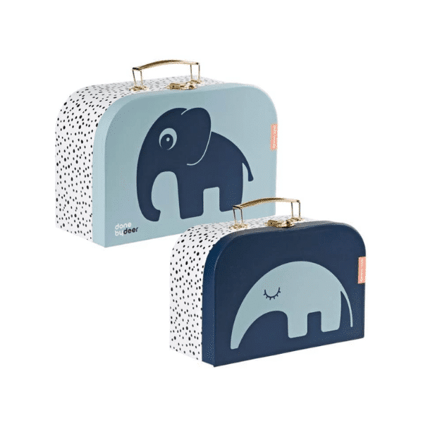 Done by Deer | Suitcase set blue