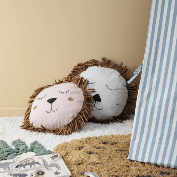 FermLiving - Almofada Safari Lion - Dusty Rose 2 FermLiving | Almofada Leão | Dusty Rose