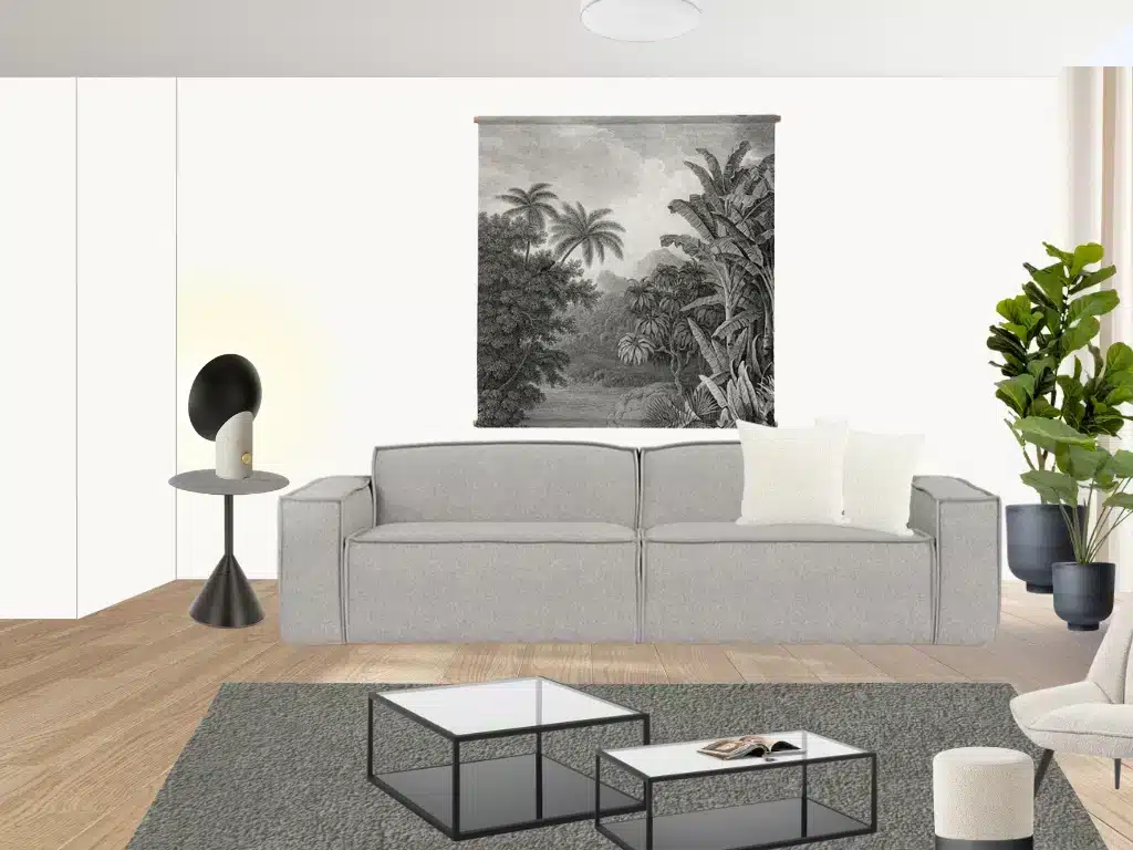 Estilo Moderno Sala de Estar vista 2 Estilo Moderno Sala de Estar vista 2
