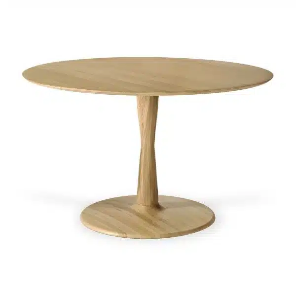Ethnicraft - Mesa de Jantar Redonda - Torsion 1 Ethnicraft - Mesa de Jantar Redonda - Torsion Oak